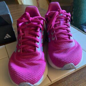Adidas RunFalcon 3.0 Wide Size 8 Pink Lucid Fuschia- EUC